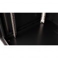 Шкаф 19" телекоммуникационный настенный, 15U 769x600х600 мм, дверь стекло, черный